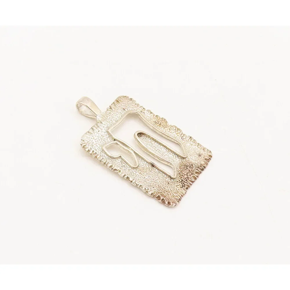 925 Sterling Silver Vintage Pendant ISRAEL Cutout Chai Jewish PT22595 - Picture 2 of 5